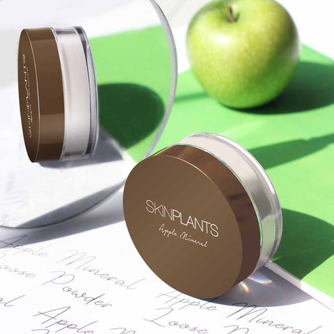 [ใหม่!] SKINPLANTS SEMI-MATTE & DEWY FINISH APPLE FIBER TRANSLUCENT POWDER  แป้งฝุ่น แอปเปิ้ล โปร่งแสง คุมมัน ฉ่ำโกลว์ ขนาด 15g